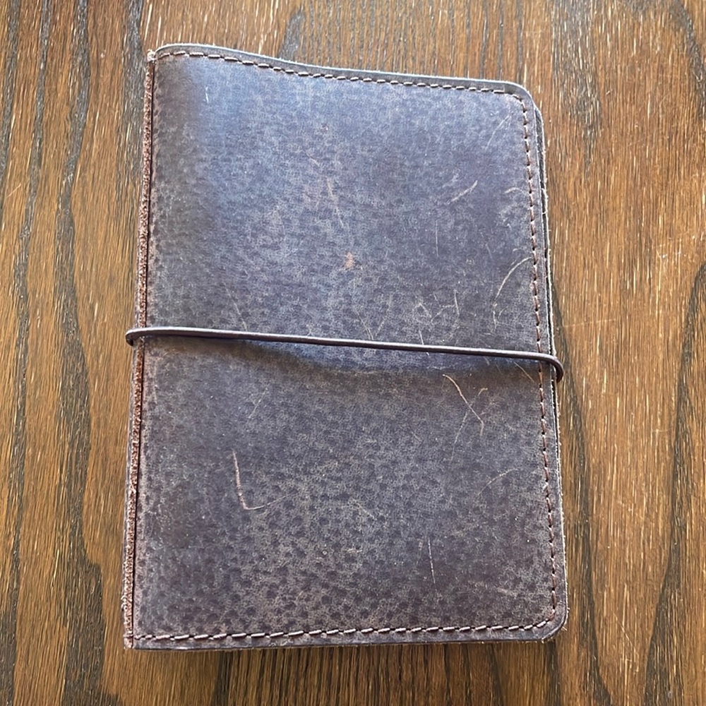 Brown Leather Key & Card Holder